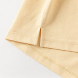 Dave&Bella Summer Toddler Boys Yellow Desgin Print Comfortable Casual T-shirts