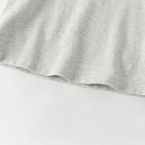 Dave&Bella Summer Toddler Boys Light Grey Short Sleeve Stretchable Soft Preppy Polos