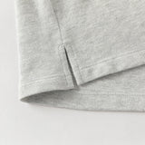 Dave&Bella Summer Toddler Boys Light Grey Short Sleeve Stretchable Soft Preppy Polos