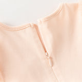 Dave&Bella Summer Toddler Girls Charming Pink Flutter Sleeve Soft Mesh Princess Dress