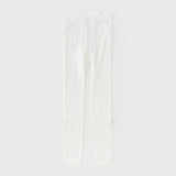 Dave&Bella Kids Girls Summer White Bow Slim Stretchable Footed Tights