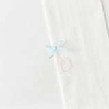 Dave&Bella Kids Girls Summer White Bow Slim Stretchable Footed Tights