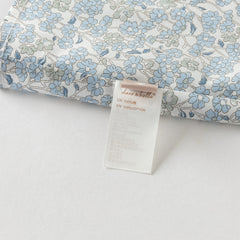 Dave&Bella Toddler Girls Summer Grey Blue Floral Flutter Sleeve Cotton Soft Daily Dress