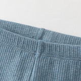 Dave&Bella Summer Toddler Girls Blue/Light Grey Stretchable Slim Comfortable Pants