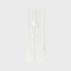 Dave&Bella Kids Girls Summer Elegant White Butterfly Stretchable Footed Tights Leggings