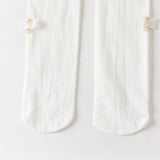 Dave&Bella Kids Girls Summer Elegant White Butterfly Stretchable Footed Tights