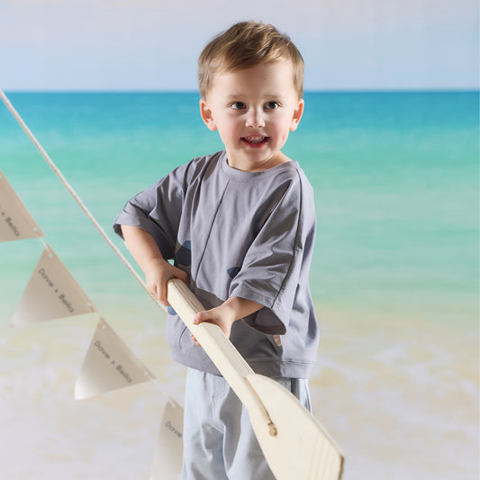 Dave&Bella Summer Toddler Boys/Girls Multi-color Moisture-wicking Quick-drying T-shirts