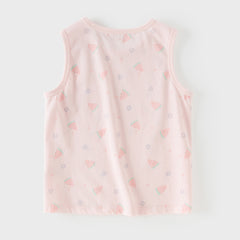 Dave&Bella Summer Toddler Girls/Boys Multi-color Playful Print Lightweight Tank Tops