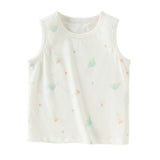 Dave&Bella Summer Toddler Girls/Boys Multi-color Playful Print Lightweight Tank Tops