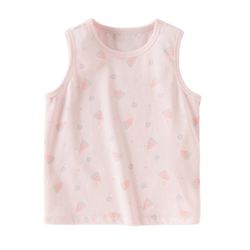 Dave&Bella Summer Toddler Girls/Boys Multi-color Playful Print Lightweight Tank Tops