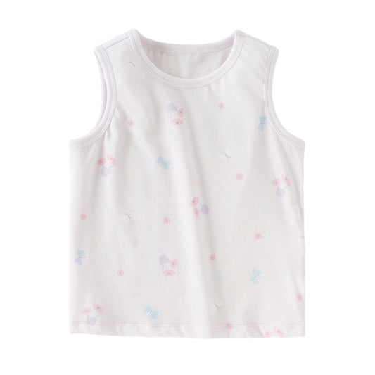 Dave&Bella Summer Toddler Girls/Boys Multi-color Playful Print Lightweight Tank Tops