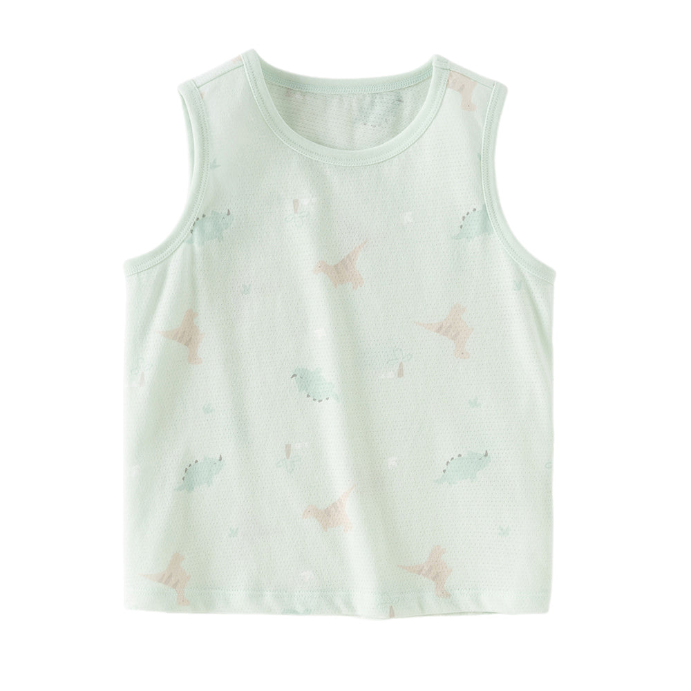 Dave&Bella Summer Toddler Girls/Boys Multi-color Playful Print Lightweight Tank Tops