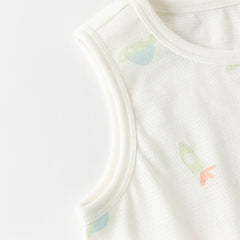 Dave&Bella Summer Toddler Girls/Boys Multi-color Playful Print Lightweight Tank Tops