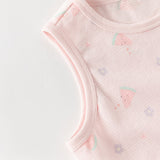 Dave&Bella Summer Toddler Girls/Boys Multi-color Playful Print Lightweight Tank Tops