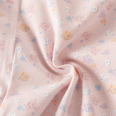 Dave&Bella Summer Toddler Girls Pink/Green Floral Print Lightweight Soft Leggings