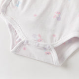 Dave&Bella Baby Girls/Boys Summer Multi-color Stretchable Playful Print Indoor Rompers