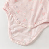 Dave&Bella Baby Girls/Boys Summer Multi-color Stretchable Playful Print Indoor Rompers