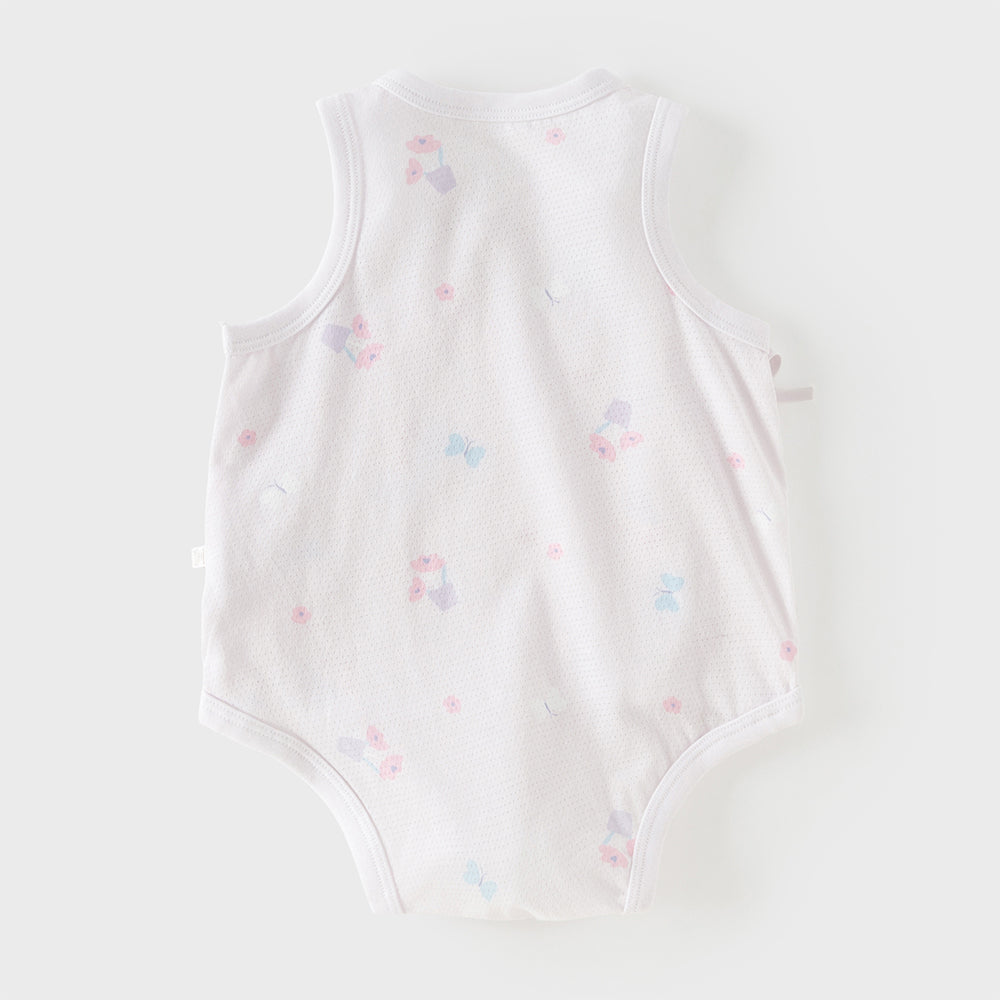 Dave&Bella Baby Girls/Boys Summer Multi-color Stretchable Playful Print Indoor Rompers