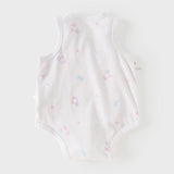 Dave&Bella Baby Girls/Boys Summer Multi-color Stretchable Playful Print Indoor Rompers