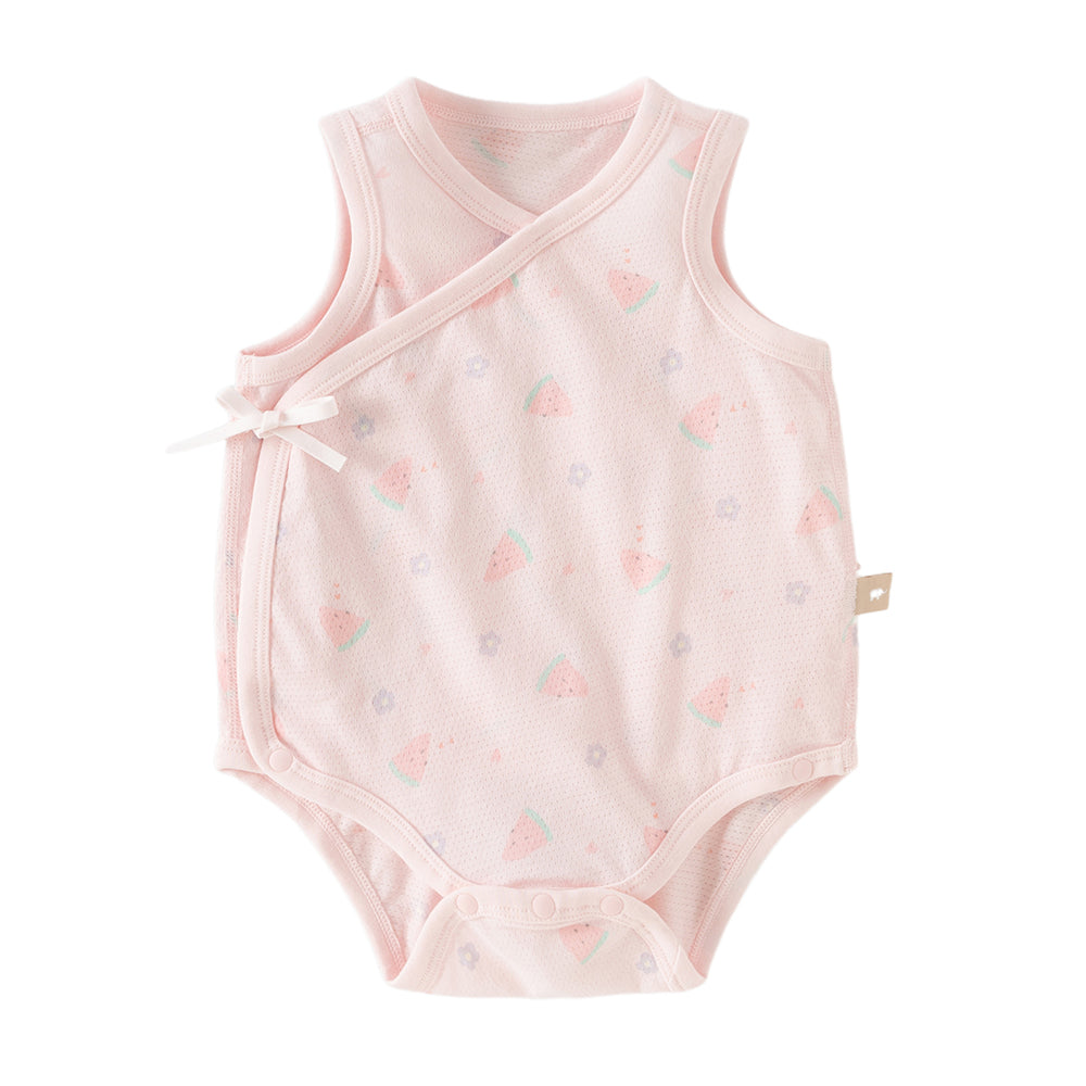 Dave&Bella Baby Girls/Boys Summer Multi-color Stretchable Playful Print Indoor Rompers