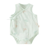 Dave&Bella Baby Girls/Boys Summer Multi-color Stretchable Playful Print Indoor Rompers