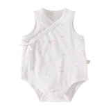 Dave&Bella Baby Girls/Boys Summer Multi-color Stretchable Playful Print Indoor Rompers