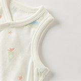 Dave&Bella Baby Girls/Boys Summer Multi-color Stretchable Playful Print Indoor Rompers