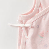 Dave&Bella Baby Girls/Boys Summer Multi-color Stretchable Playful Print Indoor Rompers