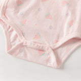 Dave&Bella Baby Girls/Boys Summer Multi-color Stretchable Playful Print Indoor Rompers