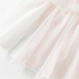 Dave&Bella Toddler Girls Summer Cute Pink College-style Mesh Party Dress