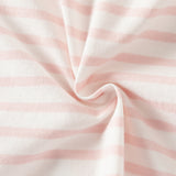 Dave&Bella Toddler Girls Summer Adorable Pink Striped Rabbit Print Cotton Casual T-shirts