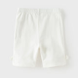 Dave&Bella Toddler Girls Summer Multi-color Cute Embroidery Comfortable Straight-leg Pants
