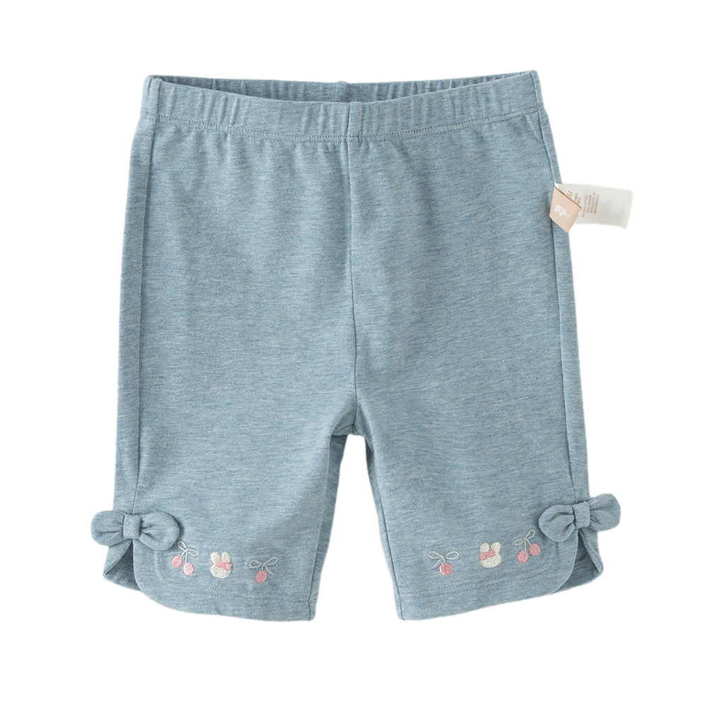 Dave&Bella Toddler Girls Summer Multi-color Cute Embroidery Comfortable Straight-leg Pants