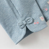 Dave&Bella Toddler Girls Summer Multi-color Cute Embroidery Comfortable Straight-leg Pants