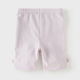 Dave&Bella Toddler Girls Summer Multi-color Cute Embroidery Comfortable Straight-leg Pants