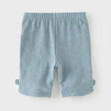Dave&Bella Toddler Girls Summer Multi-color Cute Embroidery Comfortable Straight-leg Pants