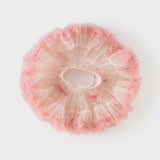 Dave&Bella Toddler Girls Summer Cute Pink/Beige High Waist Flared Mini Tutu Mesh Skirts