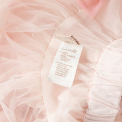 Dave&Bella Toddler Girls Summer Cute Pink/Beige High Waist Flared Mini Tutu Mesh Skirts