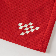 Dave&Bella Summer Toddler Boys Summer Red/Light Blue Lightweight Soccer Outfit Sets