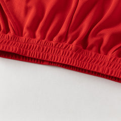 Dave&Bella Summer Toddler Boys Summer Red/Light Blue Lightweight Soccer Outfit Sets