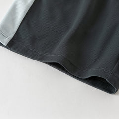 Dave&Bella Summer Toddler Boys Summer Red/Light Blue Lightweight Soccer Outfit Sets