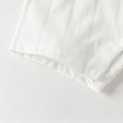 Dave&Bella Summer Baby Boys Short Sleeve Comfortable Print Soft Rompers