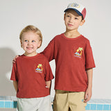 Dave&Bella Kids Boys Summer Red/Navy Short Sleeve Holiday Comfortable T-shirts
