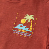 Dave&Bella Kids Boys Summer Red/Navy Short Sleeve Holiday Comfortable T-shirts