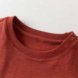 Dave&Bella Kids Boys Summer Red/Navy Short Sleeve Holiday Comfortable T-shirts