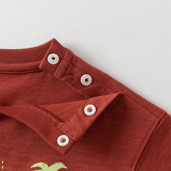 Dave&Bella Kids Boys Summer Red/Navy Short Sleeve Holiday Comfortable T-shirts