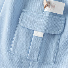 Dave&Bella Summer Toddler Boys Ocean Blue Short Sleeve Preppy Top Shorts Sets