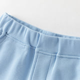 Dave&Bella Summer Toddler Boys Ocean Blue Short Sleeve Preppy Top Shorts Sets