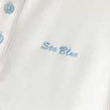 Dave&Bella Summer Toddler Boys Ocean Blue Short Sleeve Preppy Top Shorts Sets