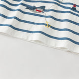 Dave&Bella Summer Toddler Boys Everyday White Breathable Cotton Casual T-shirts